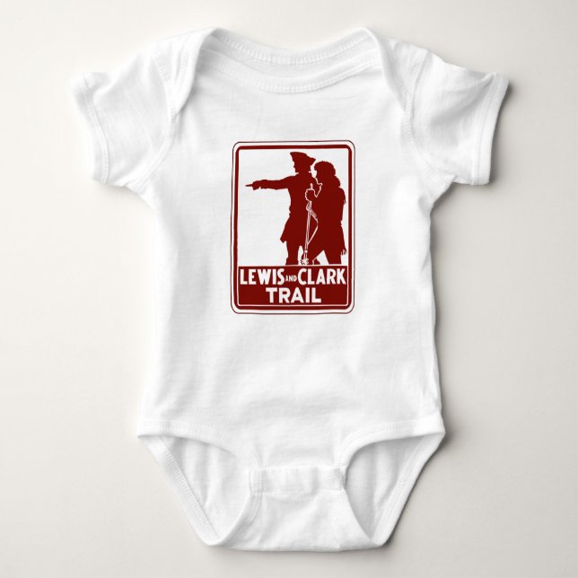 Lewis & Clark, trafikerar vägleder undertecknar, Tee Shirt (Framsida)
