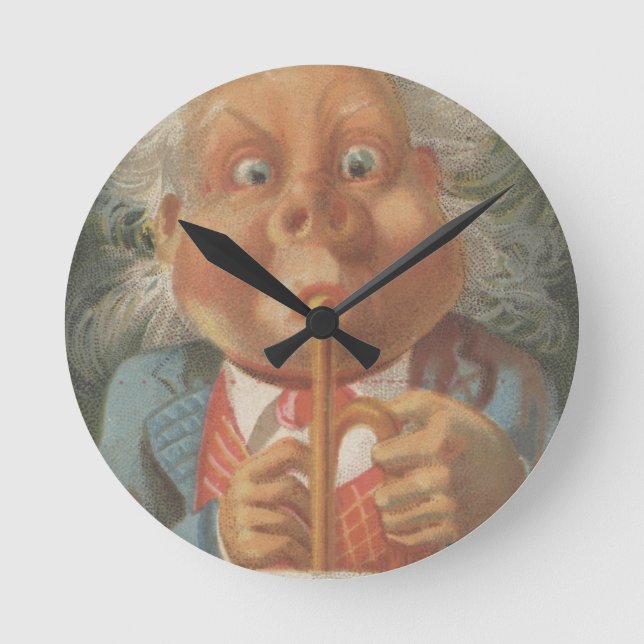 Lewis & Co. bötfäller livsmedelEphemera Rund Klocka (Framsida)