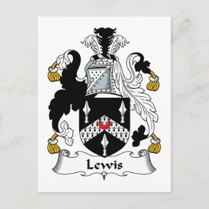 Lewis familjevapen vykort