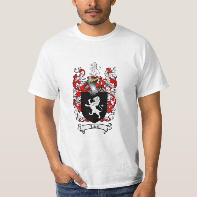 Lewis familjvapensköld - Lewis vapensköld T-shirt (Framsida)