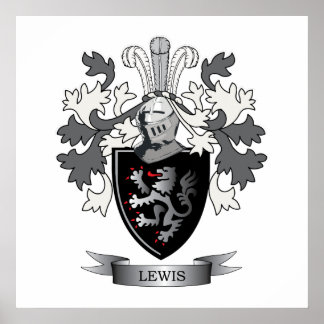 Lewis Family Crest Jackar om Arm Poster