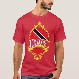 Lewis Family Trinidad och Tobago Flagga T Shirt