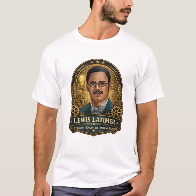 Lewis Latimer – Electrical Innovator T Shirt (Framsida)