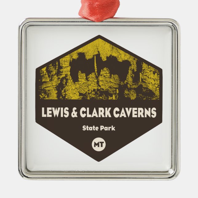 Lewis och Clark Caverns State Park Montana Julgransprydnad Metall (Framsidan)