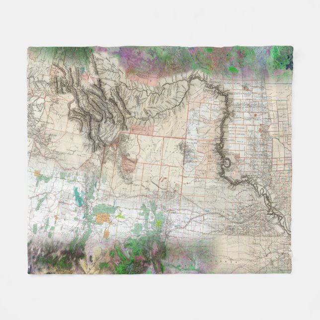 Lewis och Clark Fleecefilt (Framsidan (Horisontell))