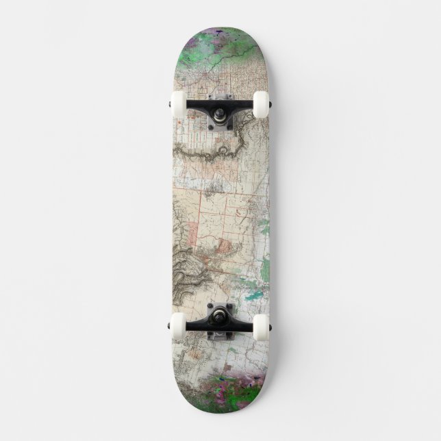 Lewis och Clark Mini Skateboard Bräda 18,5 Cm (Framsida)
