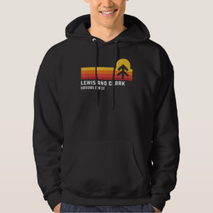 Lewis och Clark National Forest Underbar Falls Mon Hoodie