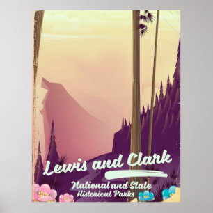 Lewis och Clark National och State Park poster