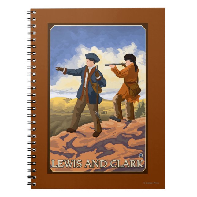 Lewis och Clark Utforska Västern Anteckningsbok (Framsidan)