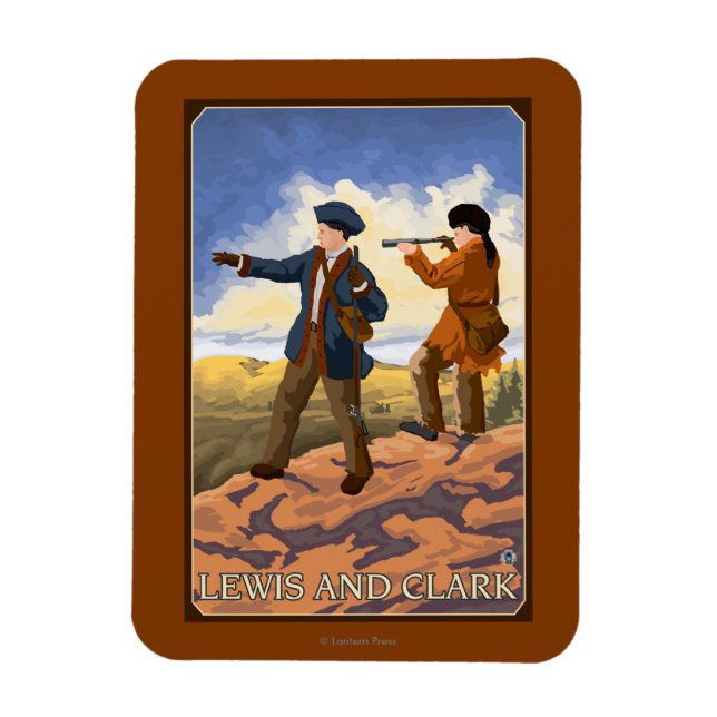 Lewis och Clark Utforska Västern Magnet (Vertikal)