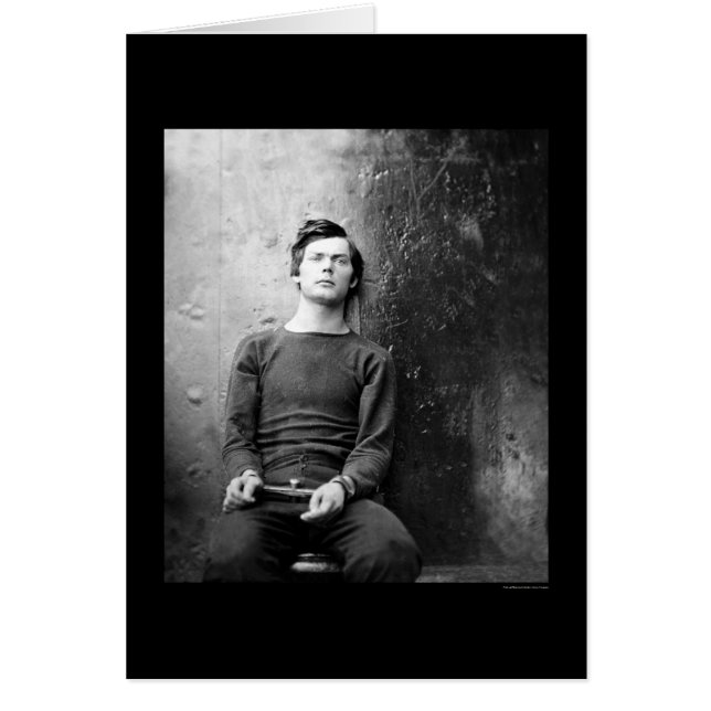 Lewis Payne Lincoln Conspirator 1865 Hälsningskort (Framsidan)