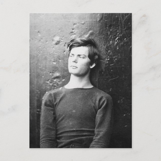 Lewis Payne ~ Lincoln Conspirator 1865 Vykort (Framsida)