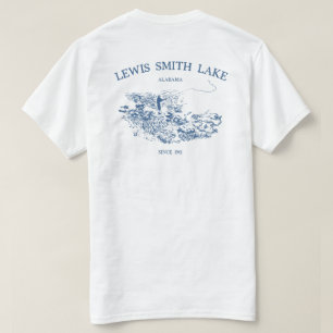Lewis smed fiske för sjön skissar utslagsplatsen t shirt