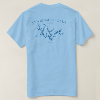 Lewis Smith Sjö Alabama Karta Dubbla Sided Tee