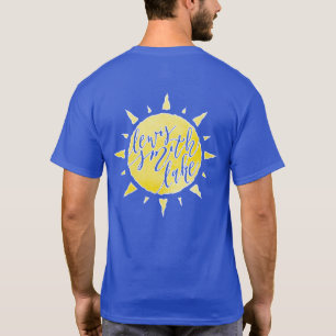 Lewis Smith Sjö Sunshine Calligraphy Dubbla Sided T Shirt