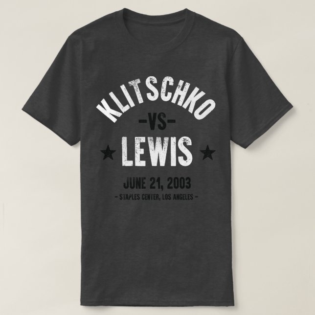 Lewis vs Klitschko T Shirt (Design framsida)