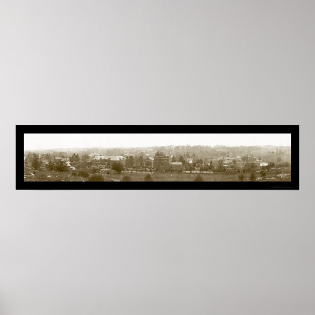 Lewisburg WV Birdseye Photo 1913 Poster (Framsidan)