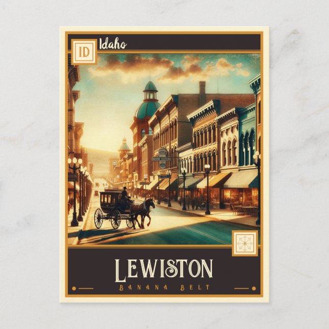 Lewiston, Idaho  | Vintage Vykort (Framsida)