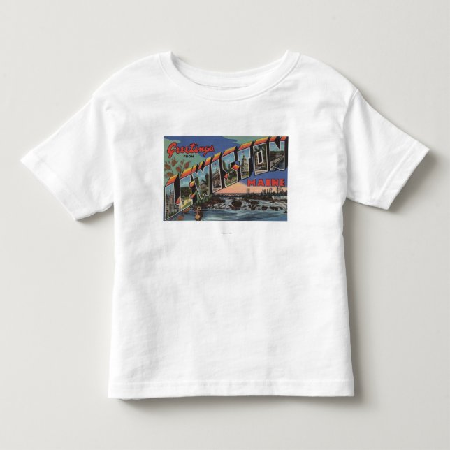 Lewiston Maine (flodplatsen) T Shirt (Framsida)