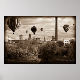 Lewiston Maine luftballonger Poster