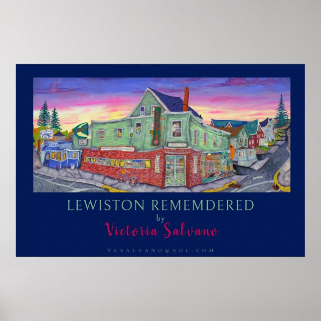 LEWISTON REMEMBERED AV Victoria Salvano Poster (Framsidan)