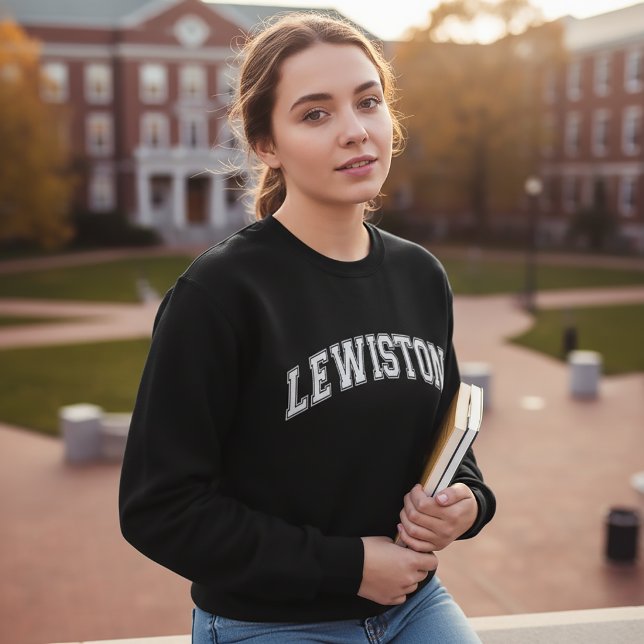 LEWISTON Universitetsstilsvärmare Amerika College Lång Ärmad Tröja (Skapare uppladdad)