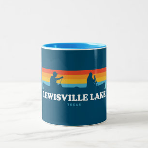 Lewisville Sjö Texas Canoe Två-Tonad Mugg