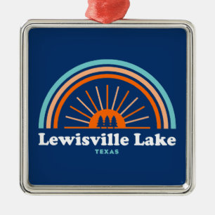 Lewisville Sjö Texas Rainbow Julgransprydnad Metall