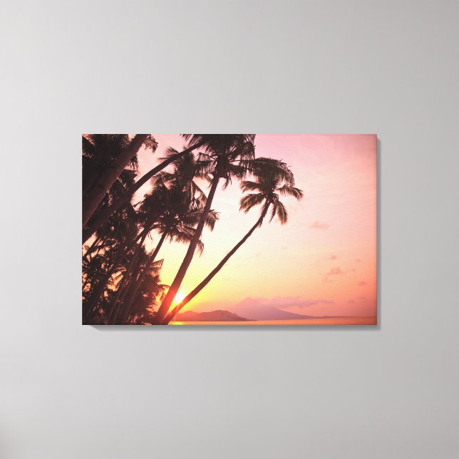 Lewolin Village, Illi Api Island, Selat Boleng Canvastryck (Framsida)