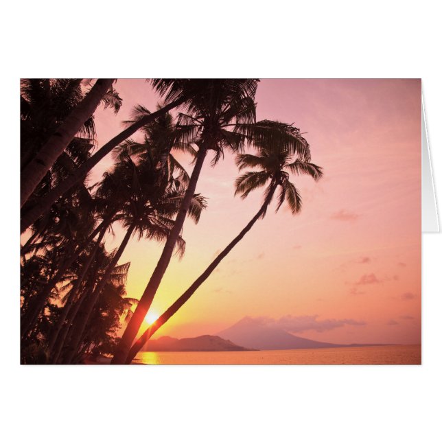 Lewolin Village, Illi Api Island, Selat Boleng Hälsningskort (Framsidan Horizontal)