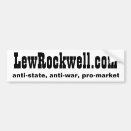LewRockwell.com, anti-state, anti-krig, pro market Bildekal