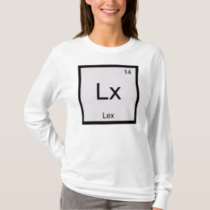 Lex Namn kemi Inslag Periodic Bord Tee Shirt