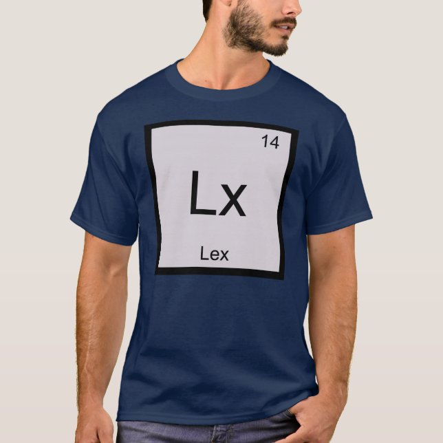 Lex Namn Kemisk Element Periodiska Systemet Tröja (Framsida)