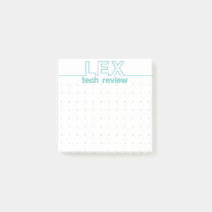 Lex Tech granskar anpassad design Post-it Block