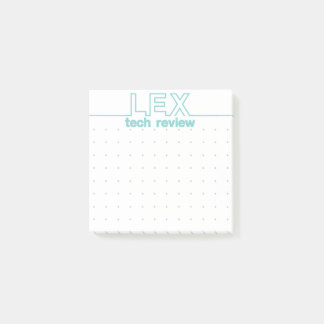 Lex Tech granskar anpassad design Post-it Block