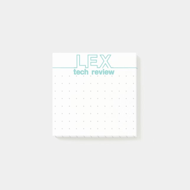 Lex Tech granskar anpassad design Post-it Block (Framsida)