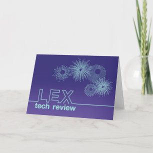 Lex Tech Review Anpassad design Helgdag Kort