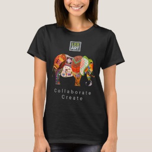 LexArt Collaborate-Skapa skift med Logotyp T Shirt