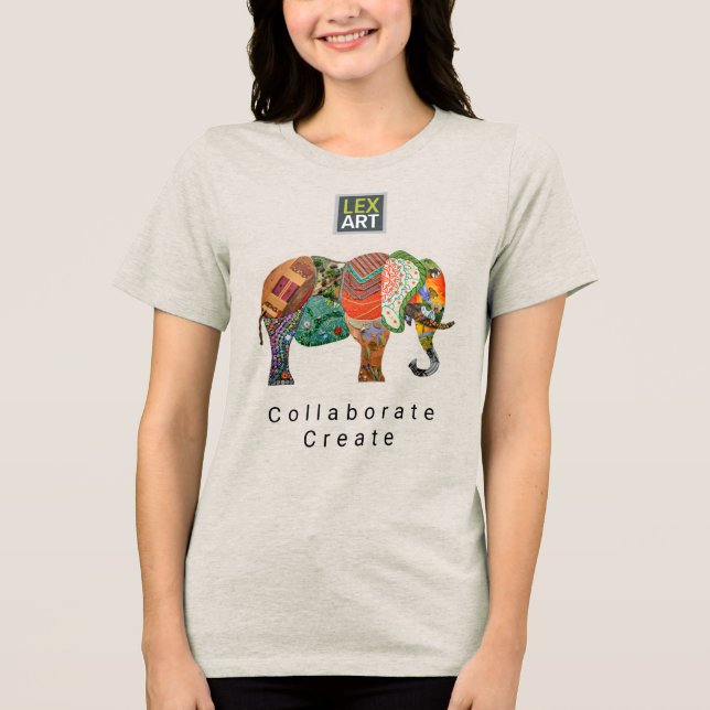 LexArt Samarbetskjorta v2 - Ljus Färg T Shirt (Framsida)