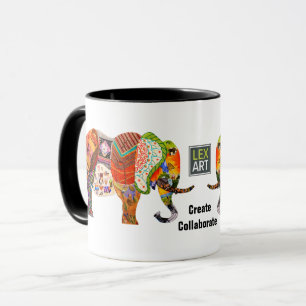 LexArt Skapar samarbeta med elefant Mugg