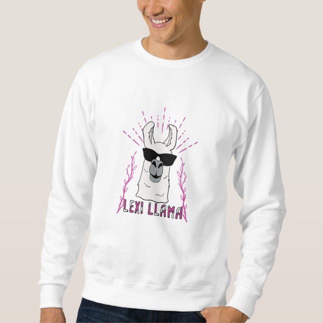 Lexi Llama Lång Ärmad Tröja (Framsida)