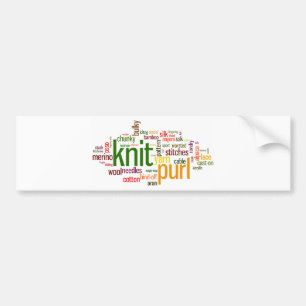 Lexicon för stickaporlandehandarbete för Knitter Bildekal