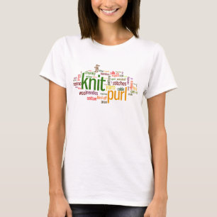 Lexicon för stickaporlandehandarbete för Knitter T-shirt