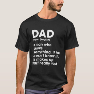 Lexikondefinition för Fars dag Humor Pappa T Shirt