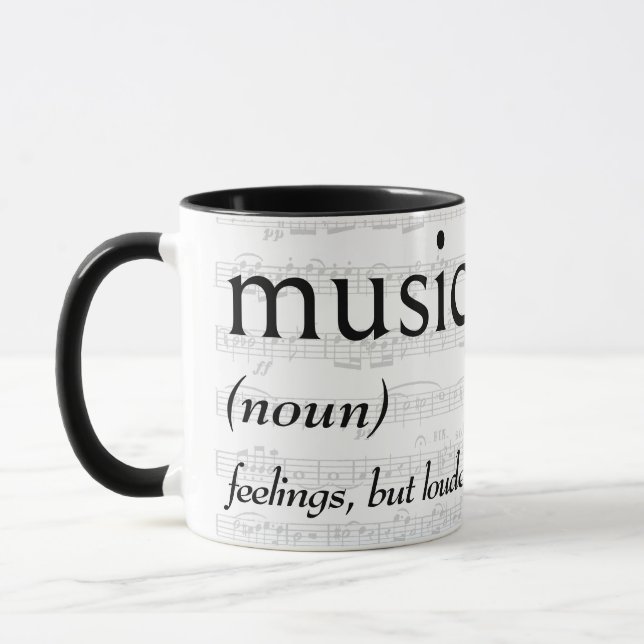 Lexikondefinition för MUSIK Mugg (Vänster)