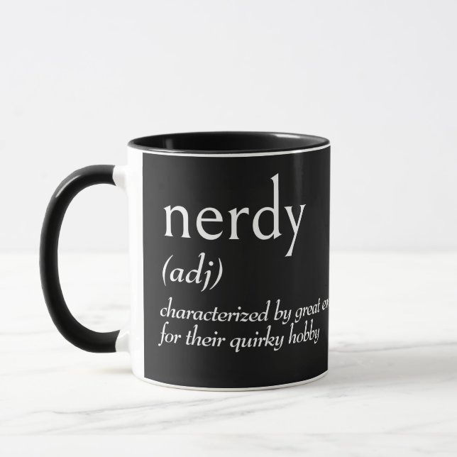 Lexikondefinition för NERDY Mugg (Vänster)