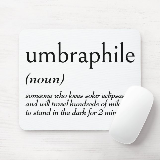 Lexikondefinition för UMBRAPHILE Musmatta (Med mus)
