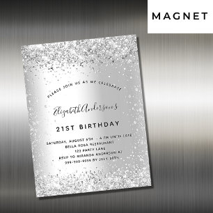Lexinbjudningsmagnet silver
