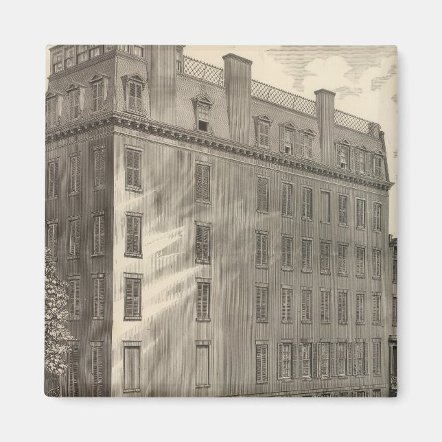 Lexington Avenue Turkiska och romerska Baths Magnet (Framsidan)
