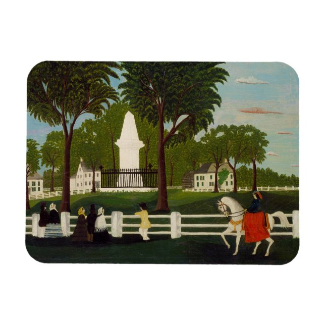 Lexington Battle Monument, 1830 Magnet (Horisontell)